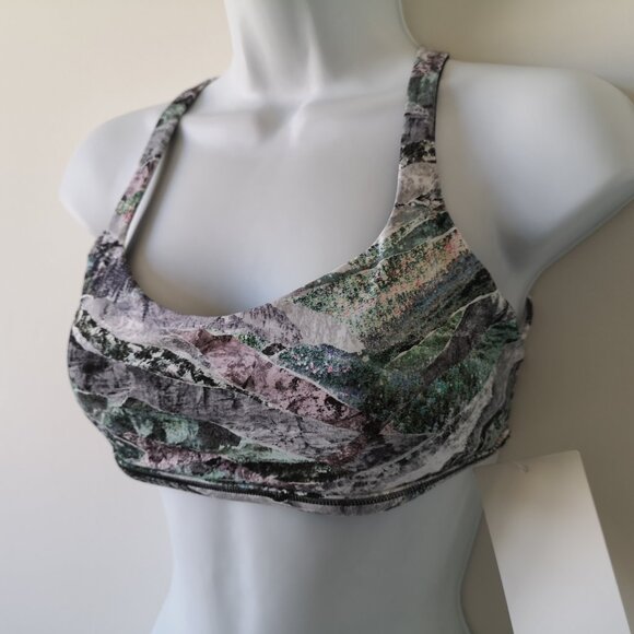 NWT LULULEMON PGCI Multi Color Luxtreme A/B Cup Free To Be Bra *Wild 8 - Picture 1 of 6